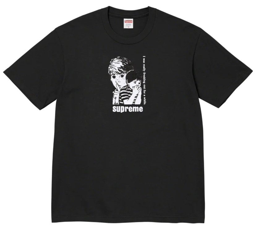 Tričko Supreme Freaking Out Tee Black Čierna | FW23T37 BLACK