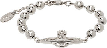 Náramok Vivienne Westwood Thames Mini Bas Relief Crystal Beaded Bracelet Metalická | 6102024O-02P409-, 0