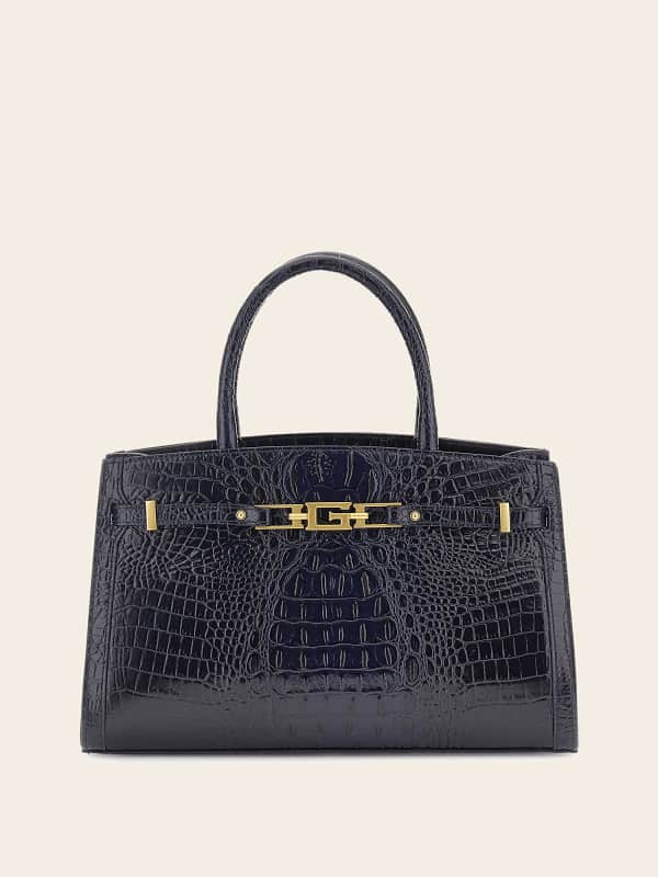 Kabelka GUESS Cristina Genuine Leather Handbag Navy | HWCRTTL4176, 0