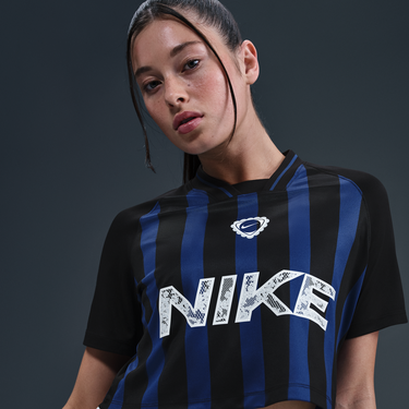 Dres Nike Nike Sportswear Cropped Short Sleeve T-Shirt Modrá | IM0326-455, 4