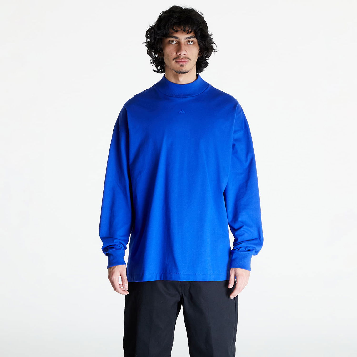 Mikina adidas Performance adidas Basketball Long Sleeve Tee UNISEX Navy | IX1969, 0