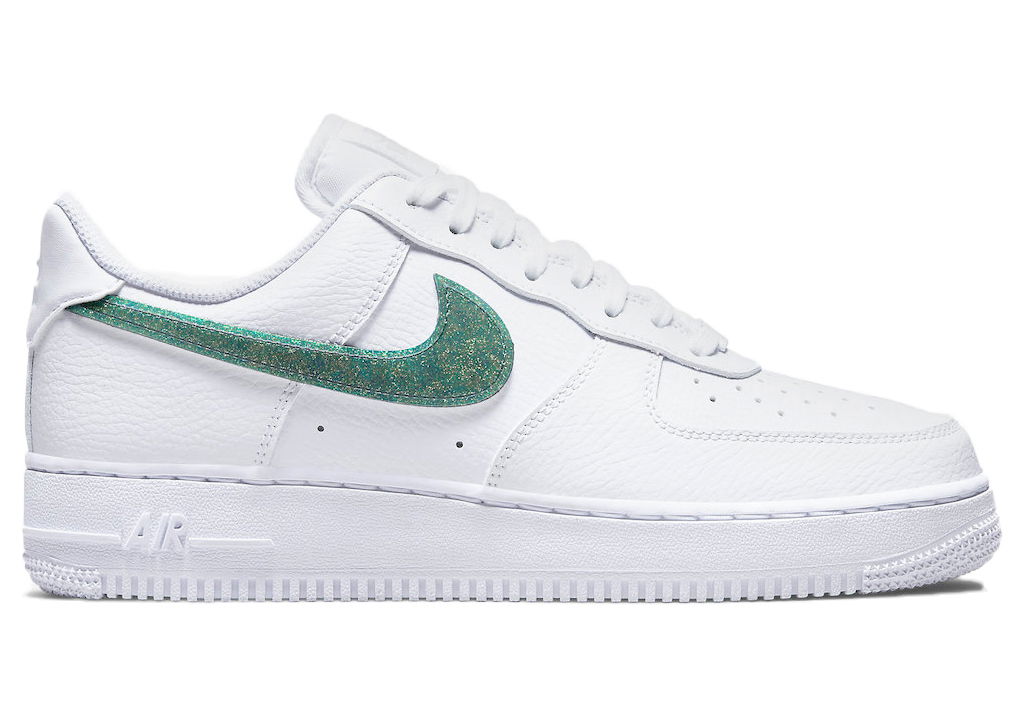 Tenisky a topánky Nike Air Force 1 Low Glitter Swoosh Green W Biela | DH4407-100, 0