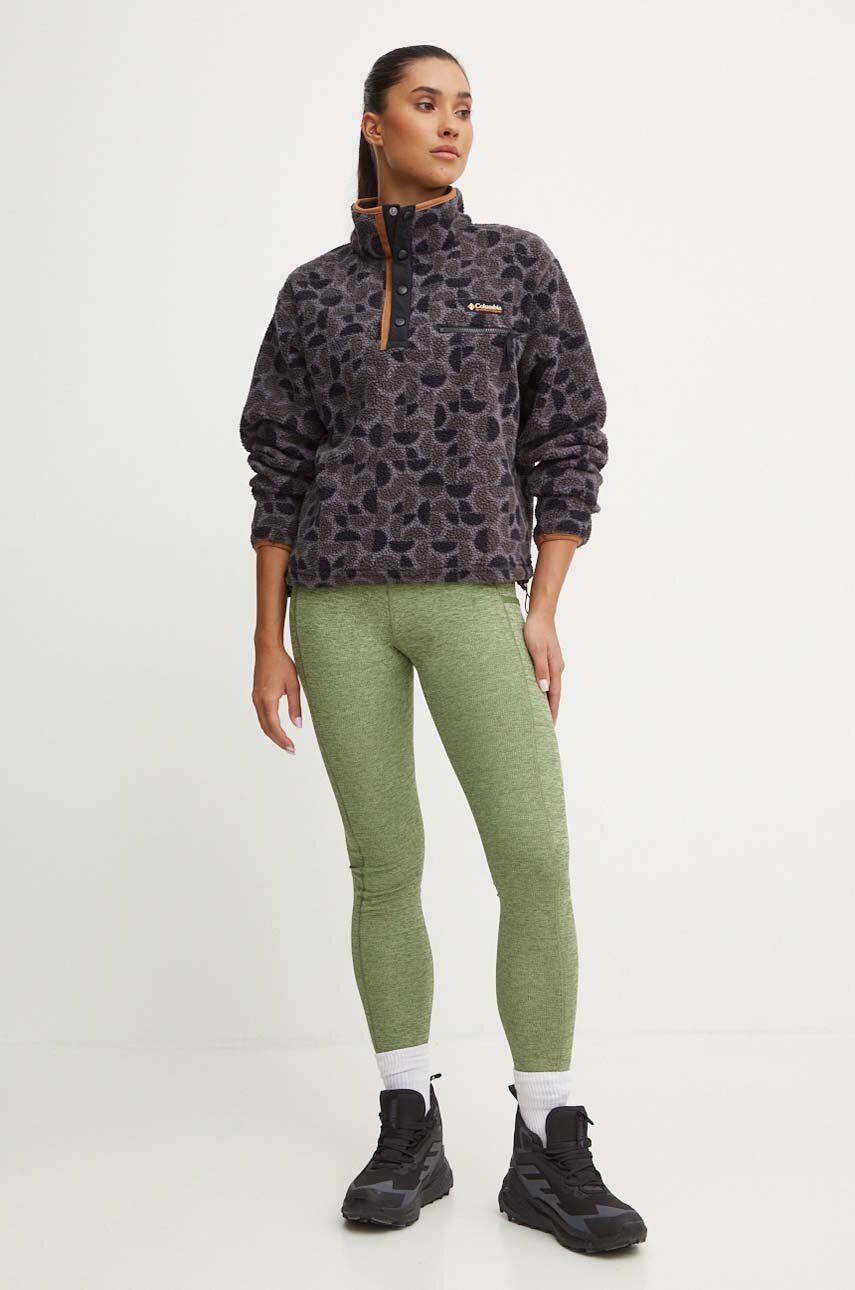 Mikina Columbia Sweatshirt Animal Print Čierna | 2098501, 1