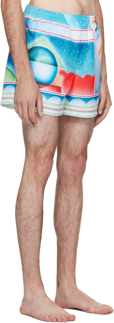 Plavky Casablanca Casablanca Galaxy Court Swim Shorts Rôznofarebný | MPF25-TR-032-02, 1