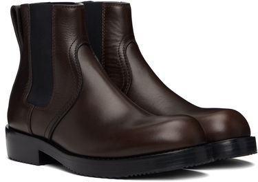 Tenisky a topánky Dries Van Noten Dries Van Noten Leather Chelsea Boots Hnedá | 252-021703-105, 3