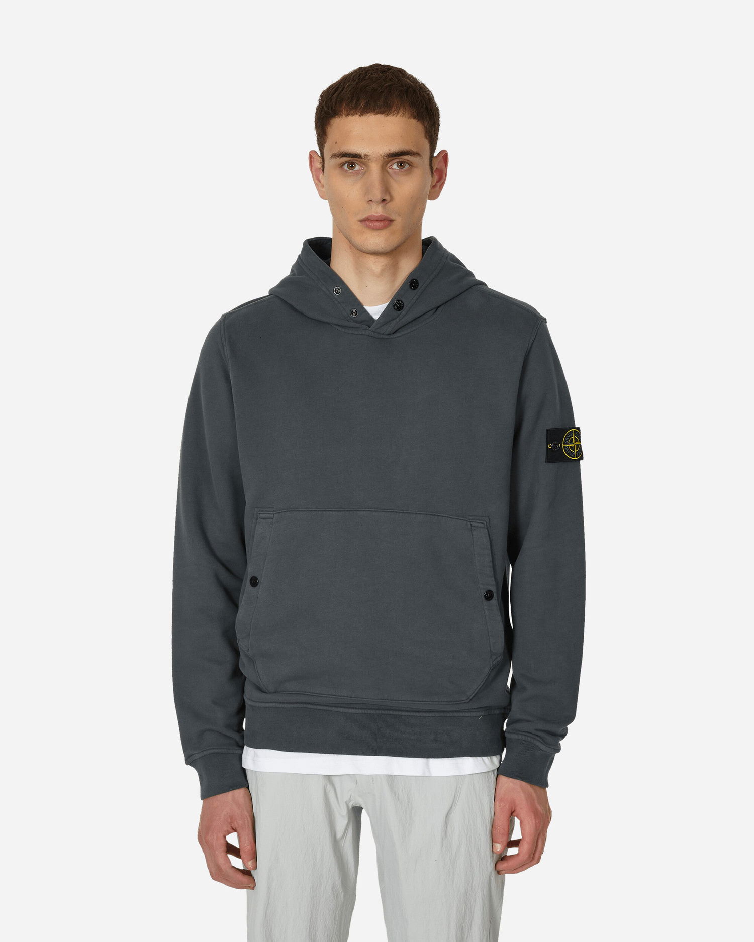 Mikina Stone Island Hooded Sweatshirt Šedá | 791561720 V0062, 0