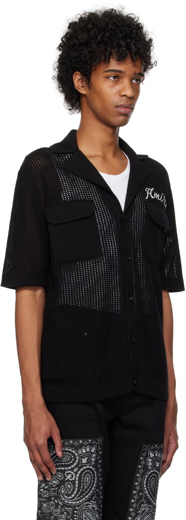 Košeľa AMIRI AMIRI Mesh Knitted Shirt Biela | AMKNIR1011, 4