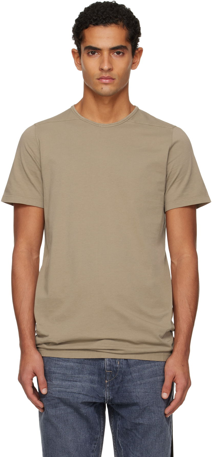 Tričko Rick Owens Concordians Level T-shirt Béžová | DU02E7250 RNP