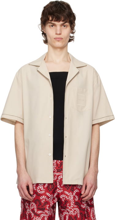 Košeľa LANVIN Lanvin Fluid Bowling Shirt Béžová | RM-SI0119-6037-P25, 0