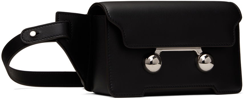 Ľadvinka Marni Marni Leather Trunkaroo Crossbody Bag Čierna | MUMQ0022U0 P6948, 1