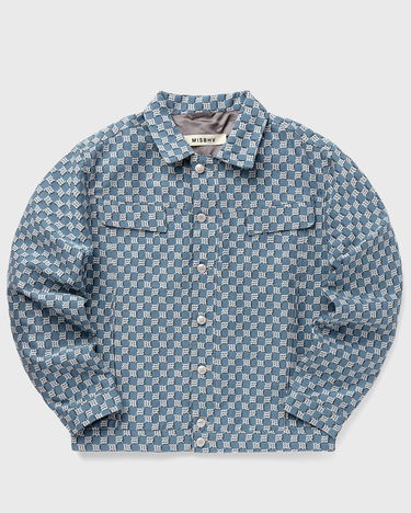 Bunda MISBHV Jacquard Monogram Canvas Trucker Jacket Modrá | 230M401, 3
