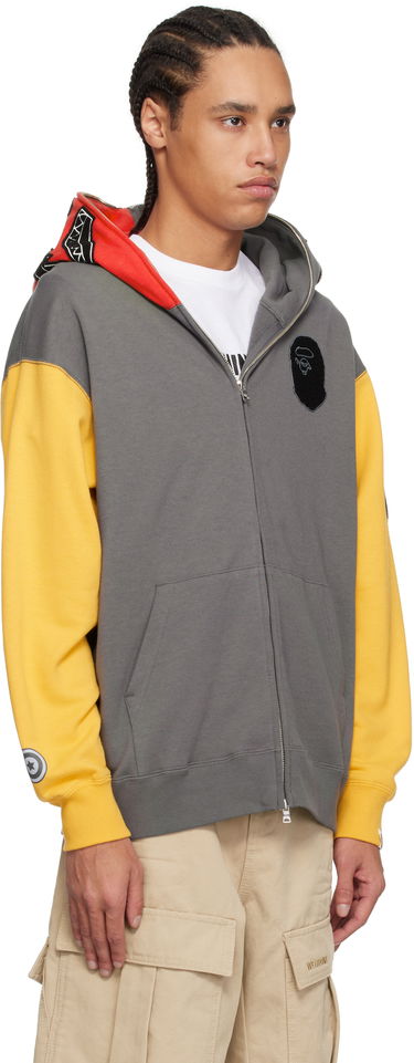 Mikina BAPE A Bathing Ape Shark Full Zip Hoodie Šedá | 001ZPK701310M, 1