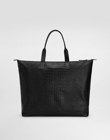 Tote bag Dolce & Gabbana Dolce & Gabbana Large Crocodile-Print Calfskin Shopper Čierna | BM2374AS42280999, 3