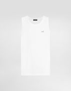 Dolce & Gabbana Oversize Cotton Singlet With Metal Tag