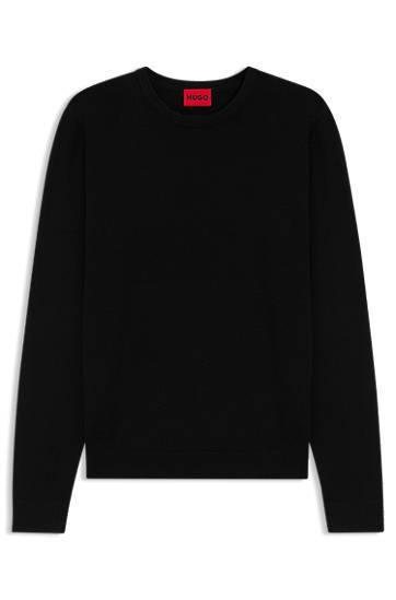 Sveter BOSS Crew Neck Soft Yarn Sweater Čierna | 50532074, 0