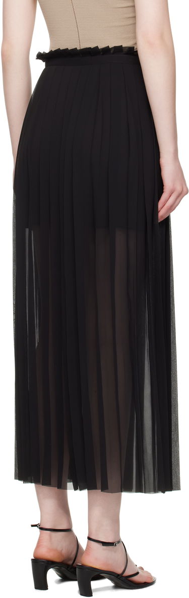 Sukňa AMI AMI Paris Pleated Midi Skirt Čierna | FSK353.PL0027, 2