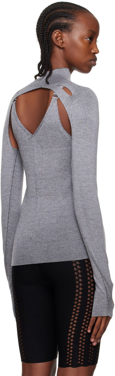 Sveter Dion Lee Cutout Turtleneck Top Šedá | C7078P22, 2