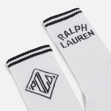 Ponožky Polo by Ralph Lauren Ralph Lauren Cotton-Blend Crew Socks Biela | 455942329001, 1