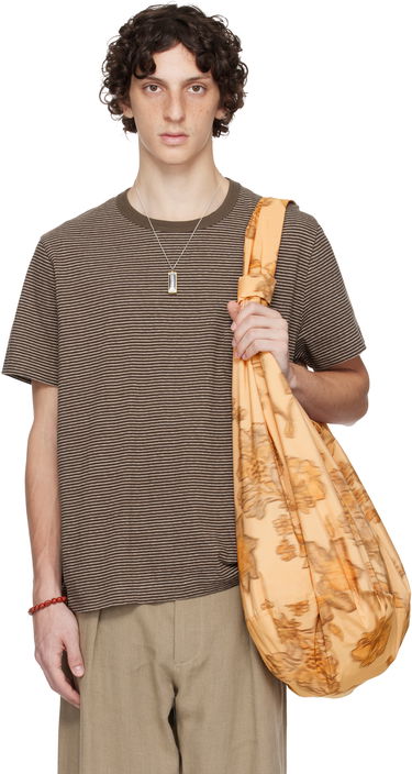 Tričko OUR LEGACY OUR LEGACY WORK SHOP Striped T-Shirt Hnedá | WS2256TM, 0