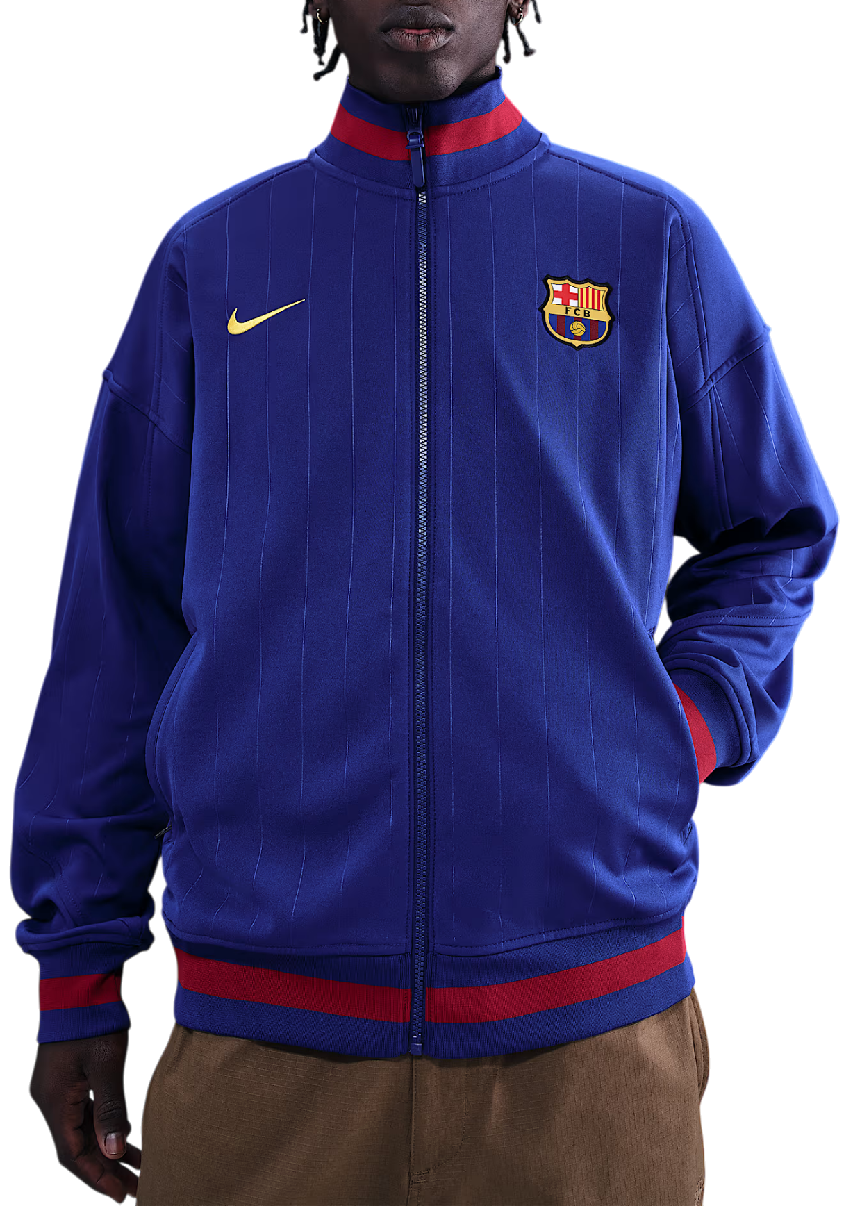 Bunda Nike FC Barcelona Academy Pro Anthem Jacket Modrá | hj6374-455, 0