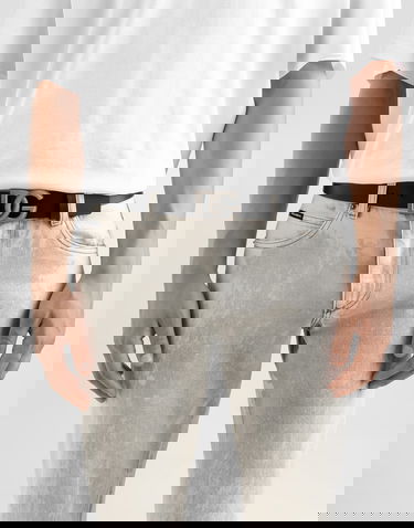 Opasok Dolce & Gabbana Dolce & Gabbana Leather Belt With Dg Logo Čierna | BC4644AX6228V363, 1