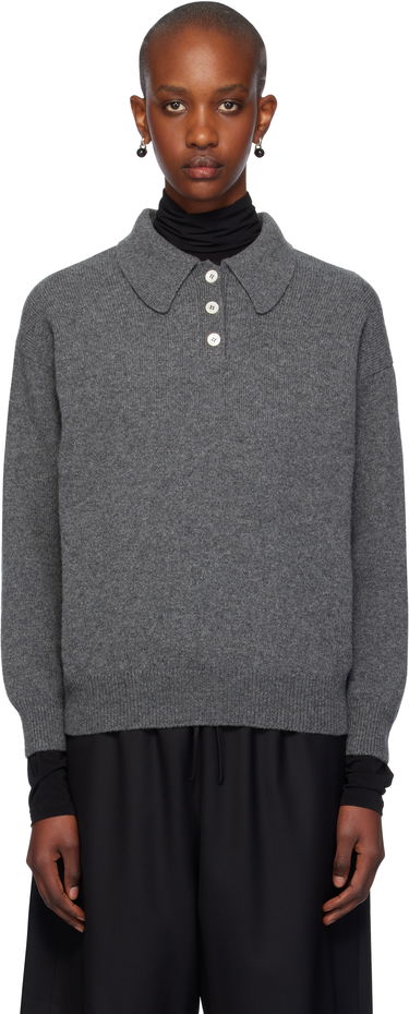 Sveter &Daughter Wool Polo Sweater Šedá | HKN03893, 0