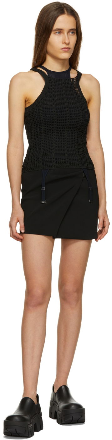 Tielko Dion Lee Dion Lee Open Crochet Tank Top Čierna | C7042R22, 3