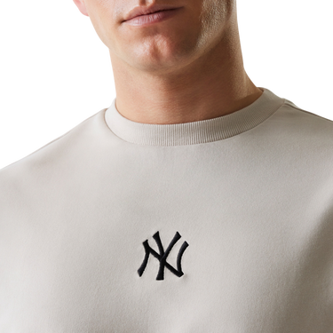 Mikina New Era MLB New York Yankees Crewneck Sweatshirt Béžová | 60675754-60675754, 2