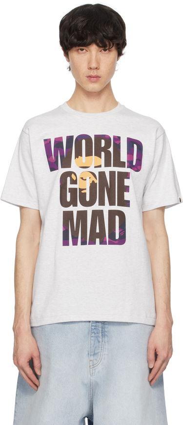 Tričko BAPE WGM Ape Head Overlap T-Shirt Šedá | 001TEK801024M, 0