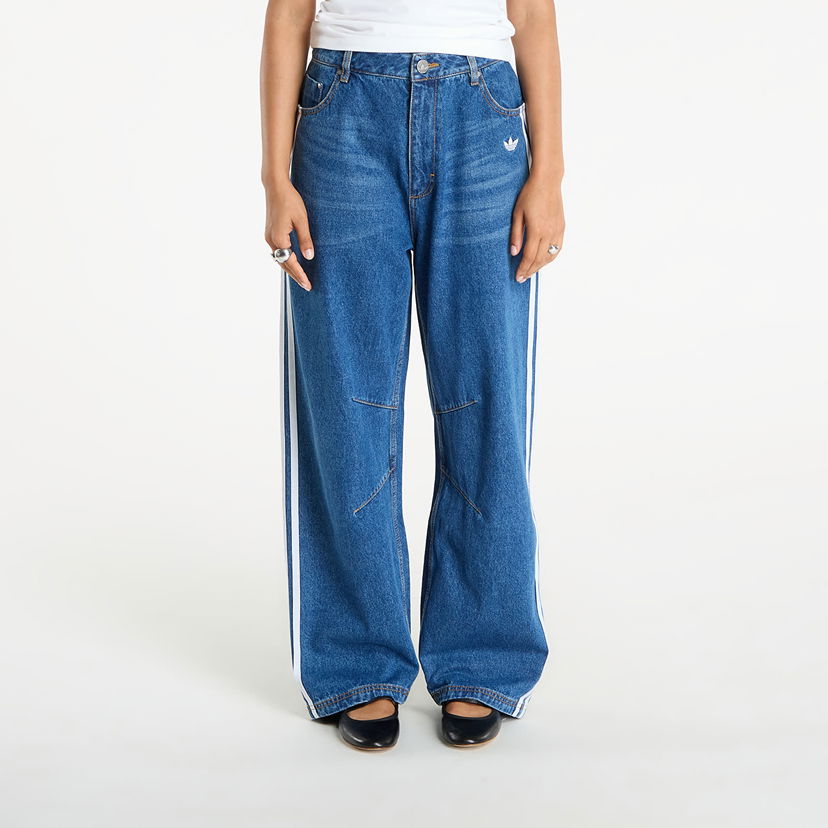 Džínsy adidas Originals adidas Originals Baggy GFX Denim Pants Modrá | KC6278