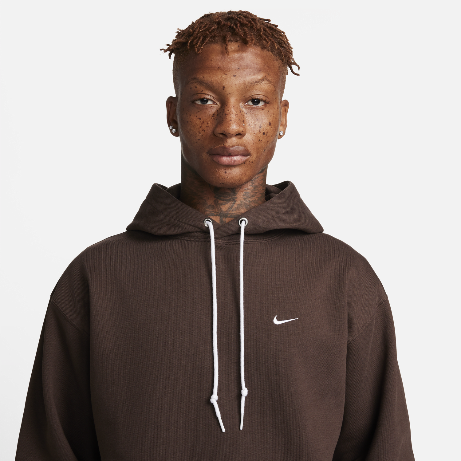 Mikina Nike Solo Swoosh Fleece Pullover Hoodie Hnedá | DX1355-237, 1