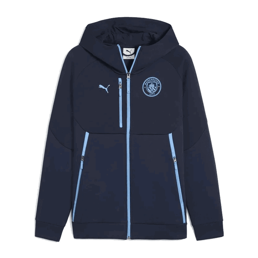 Mikina Puma MCFC PUMATECH Full-Zip Hoodie Navy | 782656-06