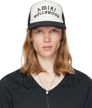 Šiltovka AMIRI Trucker Cap 'Hollywood' Čierna | AMHATR1025, 0