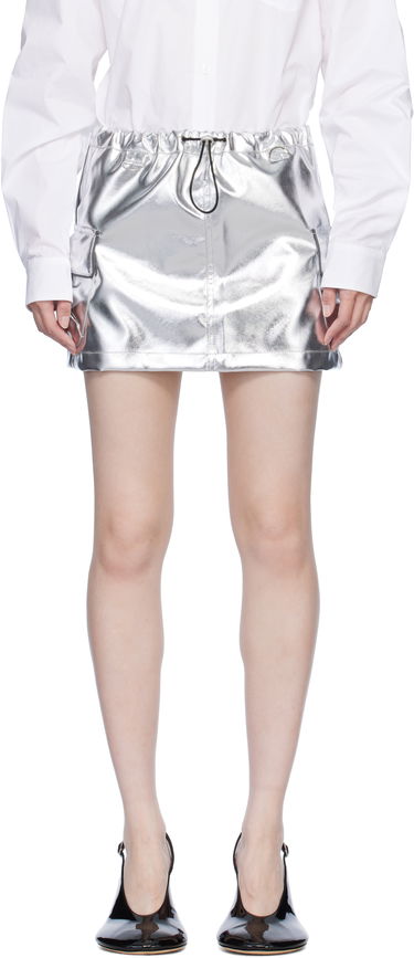 Sukňa Coperni Coperni Cargo Miniskirt Metalická | COPJ49BISF3011, 0