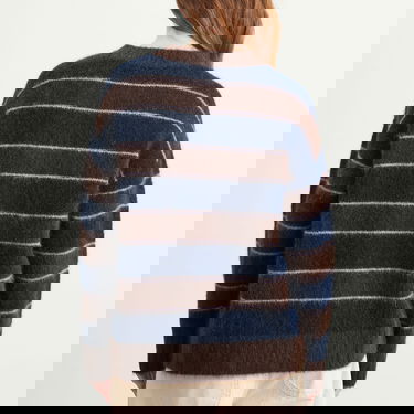 Sveter Samsoe Samsoe Sajeanne Hairy Knit Sweater Stripe Rôznofarebný | F25300007-CLR002397, 3