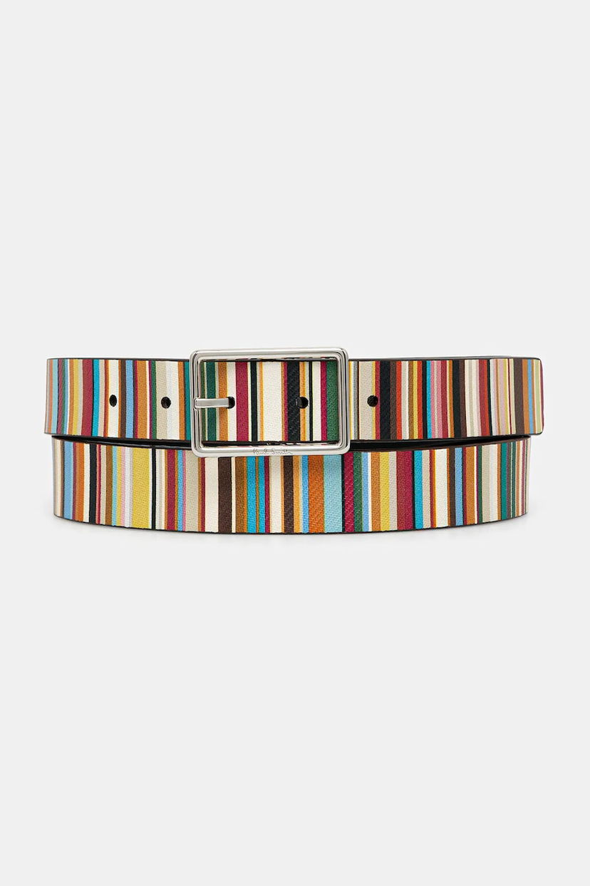 Opasok Paul Smith Paul Smith Reversible Leather Striped Belt Rôznofarebný | M1A.8172.DC2FMU