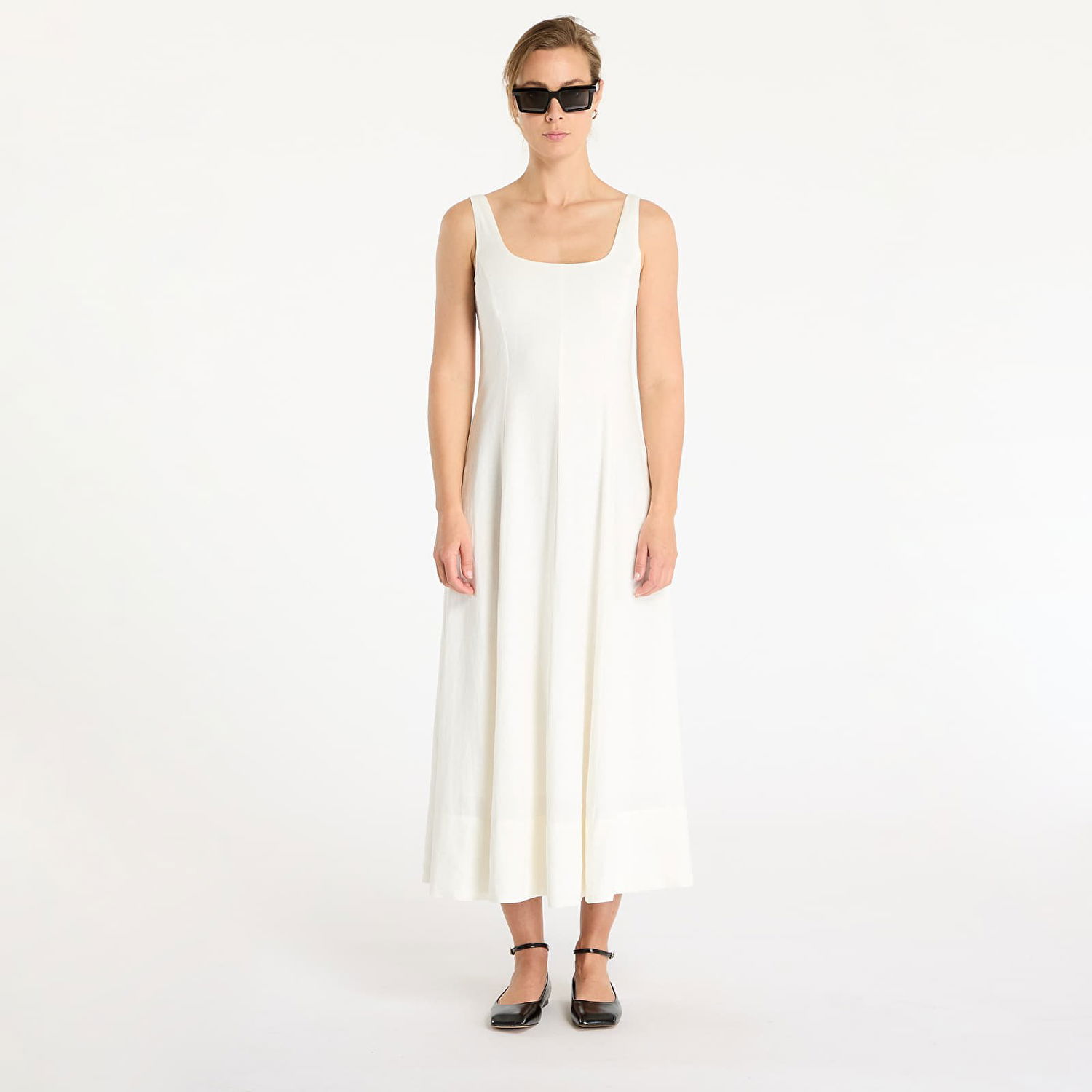 Šaty GAP GAP Square Neck Maxi Dress Biela | 770475-00, 0