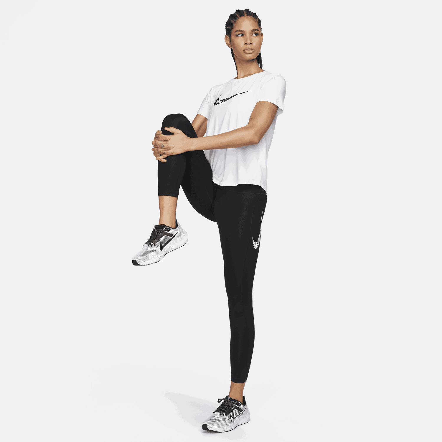 Tričko Nike Dri-FIT One Swoosh Short Sleeve Running T-Shirt Biela | FN2618-100, 1
