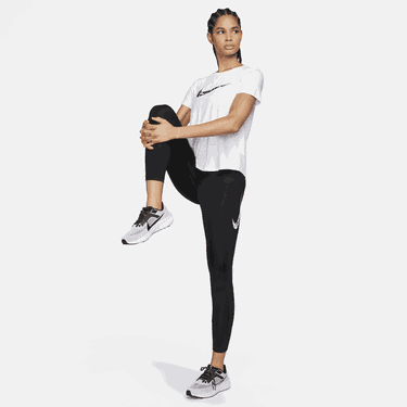 Tričko Nike Dri-FIT One Swoosh Short Sleeve Running T-Shirt Biela | FN2618-100, 1