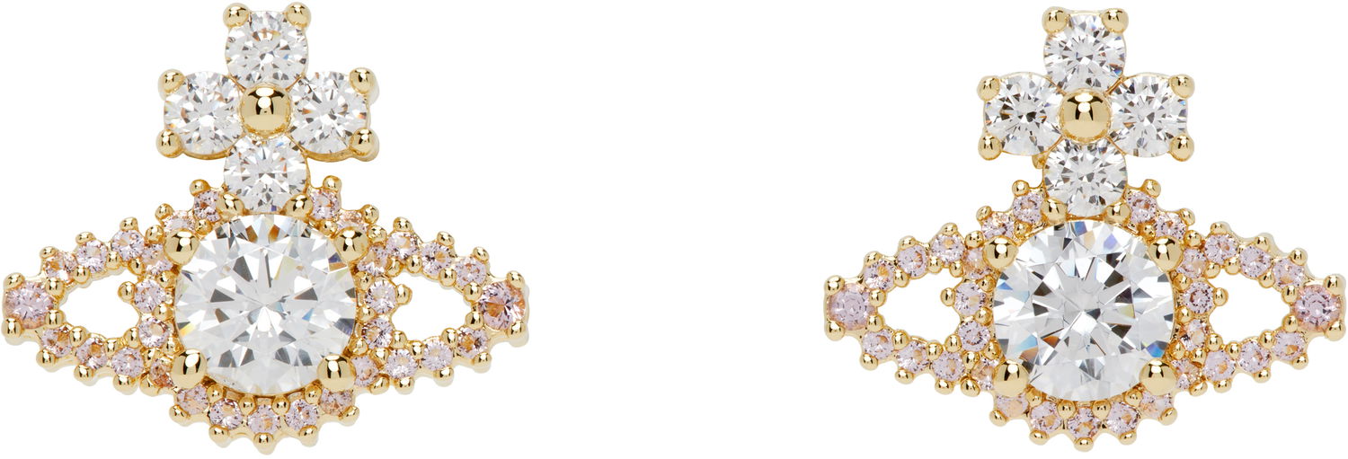 Náušnice Vivienne Westwood Vivienne Westwood Valentina Orb Crystal Earrings Žltá | 62010101-02R829-, 0