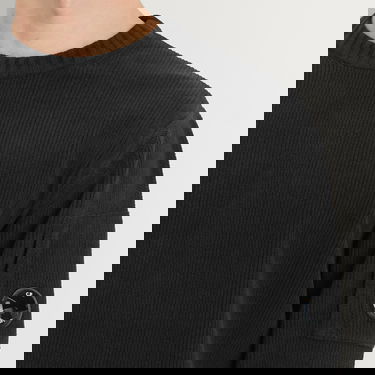 Sveter C.P. Company Chenille Ribbed Knit Jumper Čierna | 19CMKN017A-005558G-999, 5