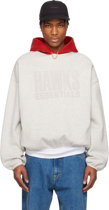Mikina Fear of God ESSENTIALS NBA Hawks Pullover Hoodie Šedá | 192AL246509F, 0