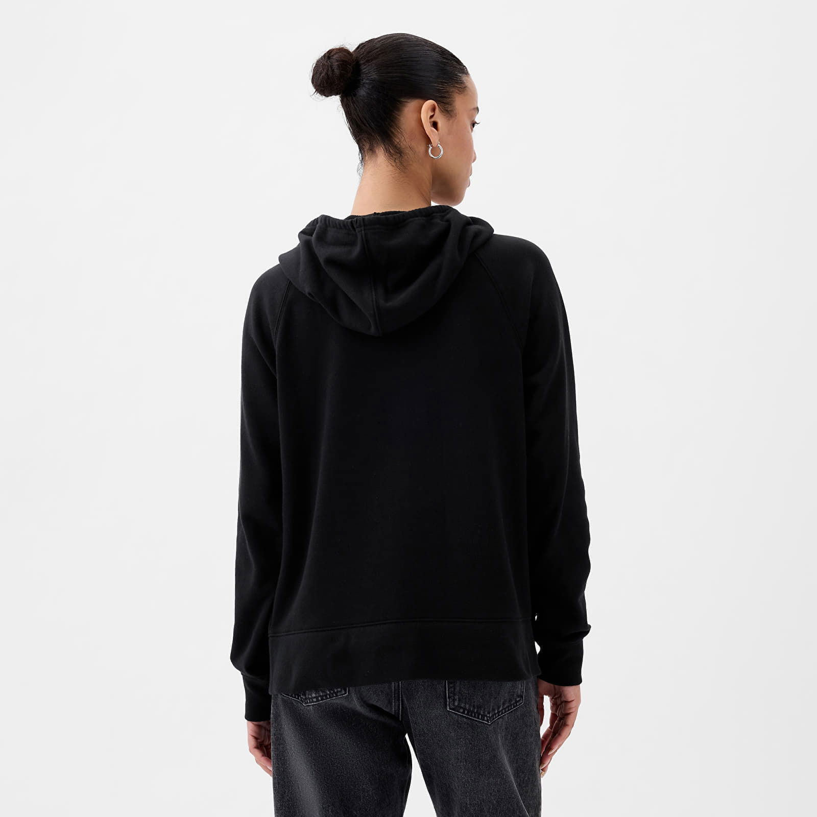 Fullzip Logo Hoodie True Black V2