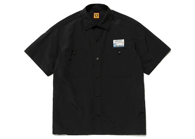 Košeľa Human Made Camping Short Sleeve Shirt Čierna | HM25SH012, 0
