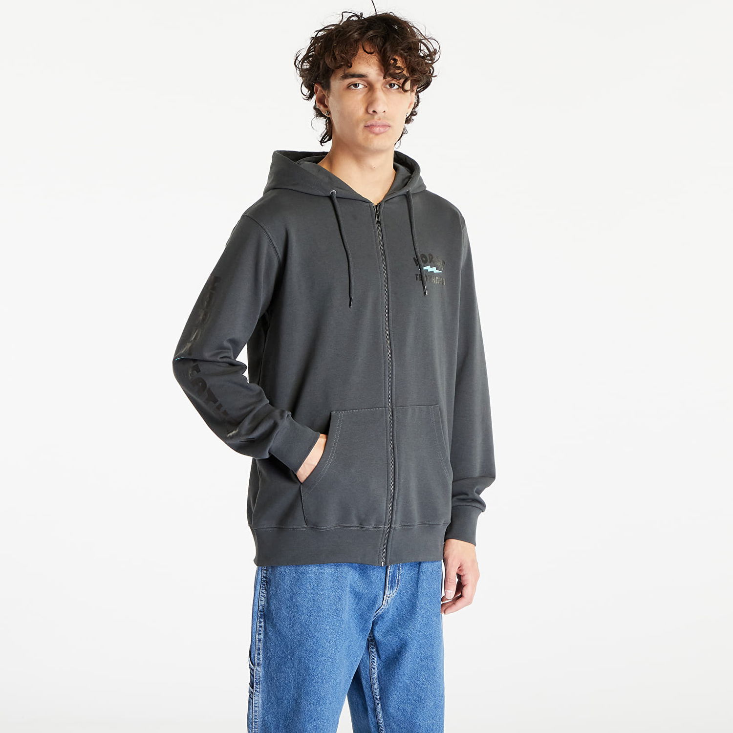 Mikina Horsefeathers Ignite Hoodie Šedá | SM1323C, 0
