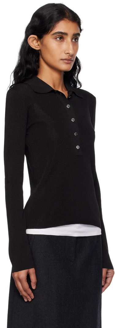 Polo tričko A.P.C. A.P.C. Mila Knit Polo Top Čierna | VIAMD-F23433, 1