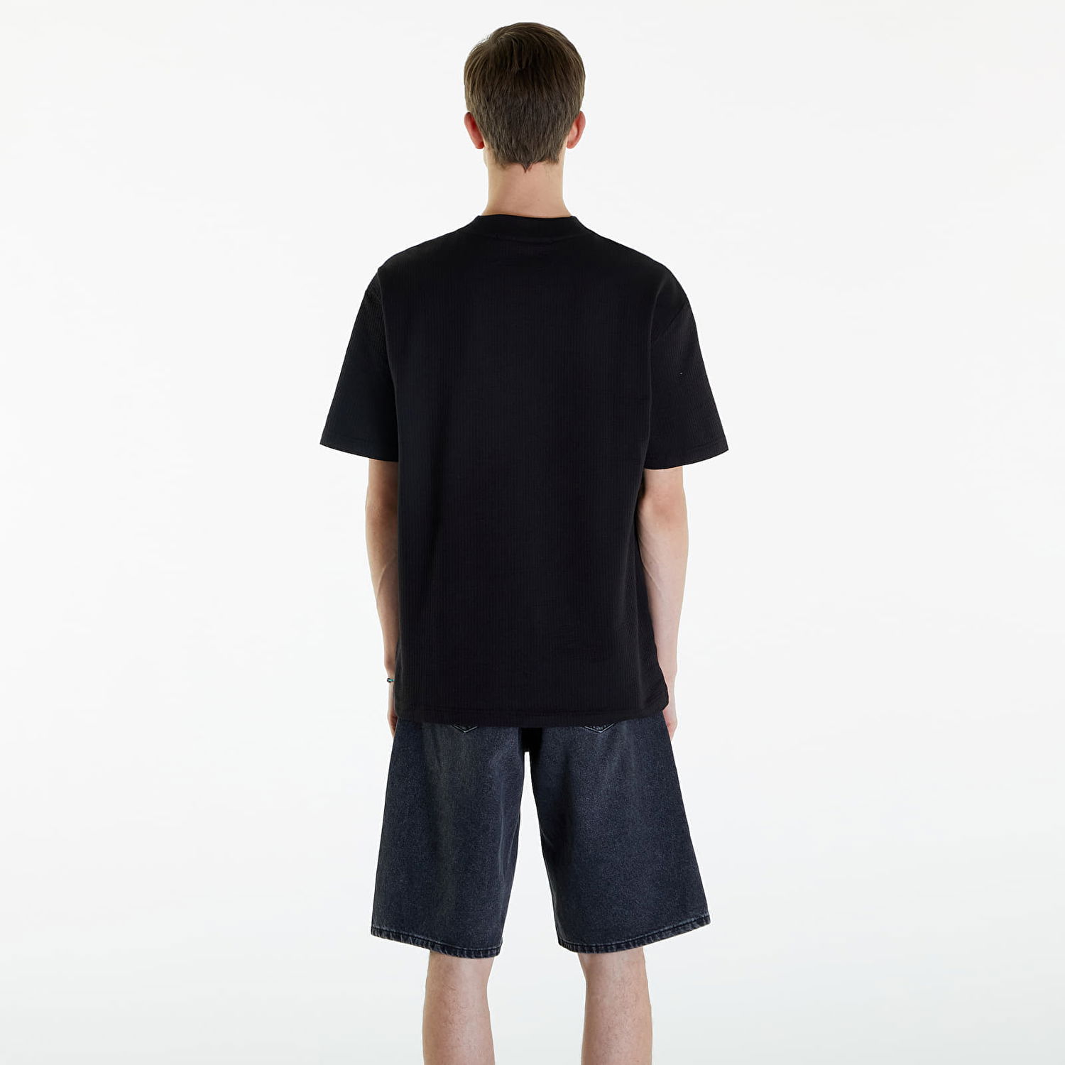 Tričko CALVIN KLEIN Texture Pocket Short Sleeve T-Shirt Čierna | J30J325214 BEH, 1