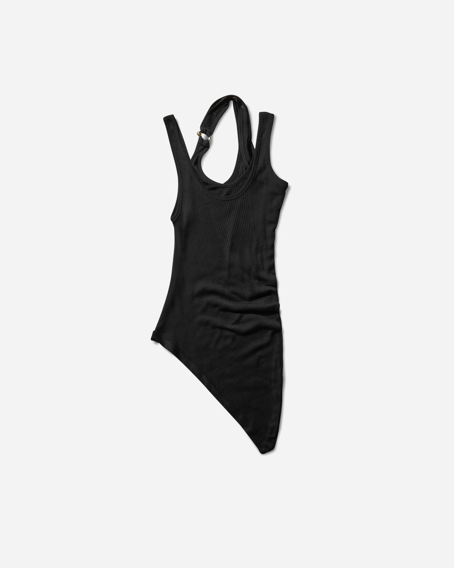Tielko Jean Paul Gaultier Piercing Asymmetrical Tank Top Čierna | 2503WTO292J000 00, 0