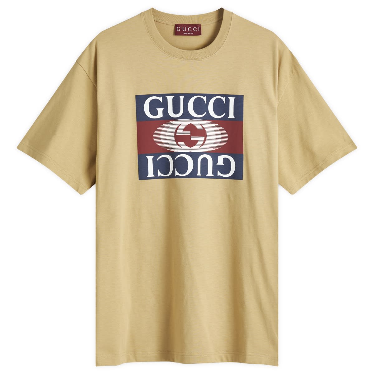 Tričko Gucci Mirrored Logo T-Shirt Béžová | 796395-XJGQ2-2293, 0