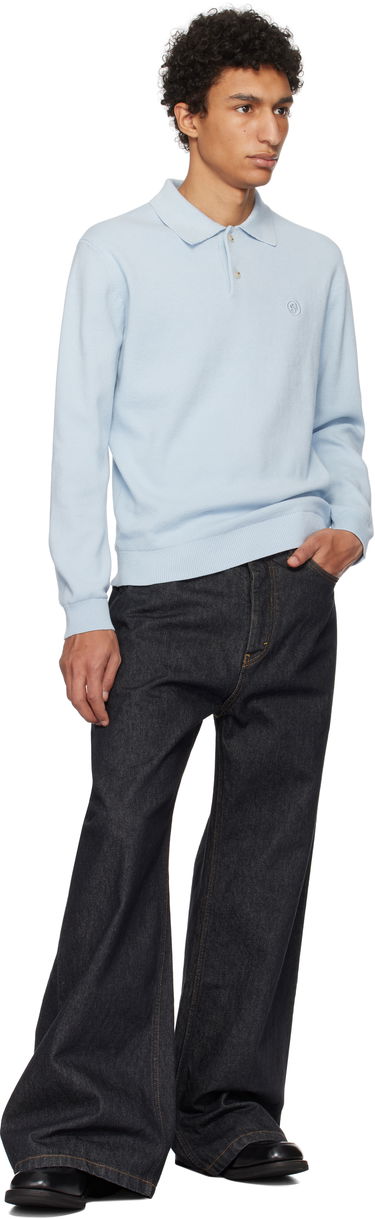 Sveter BOSS Knit Polo Modrá | 50531600, 3